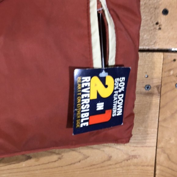 NEW Vintage B.O.G 50% Down 50% Feathers Vest Mens Size Medium Snap Button Up - Picture 5 of 11